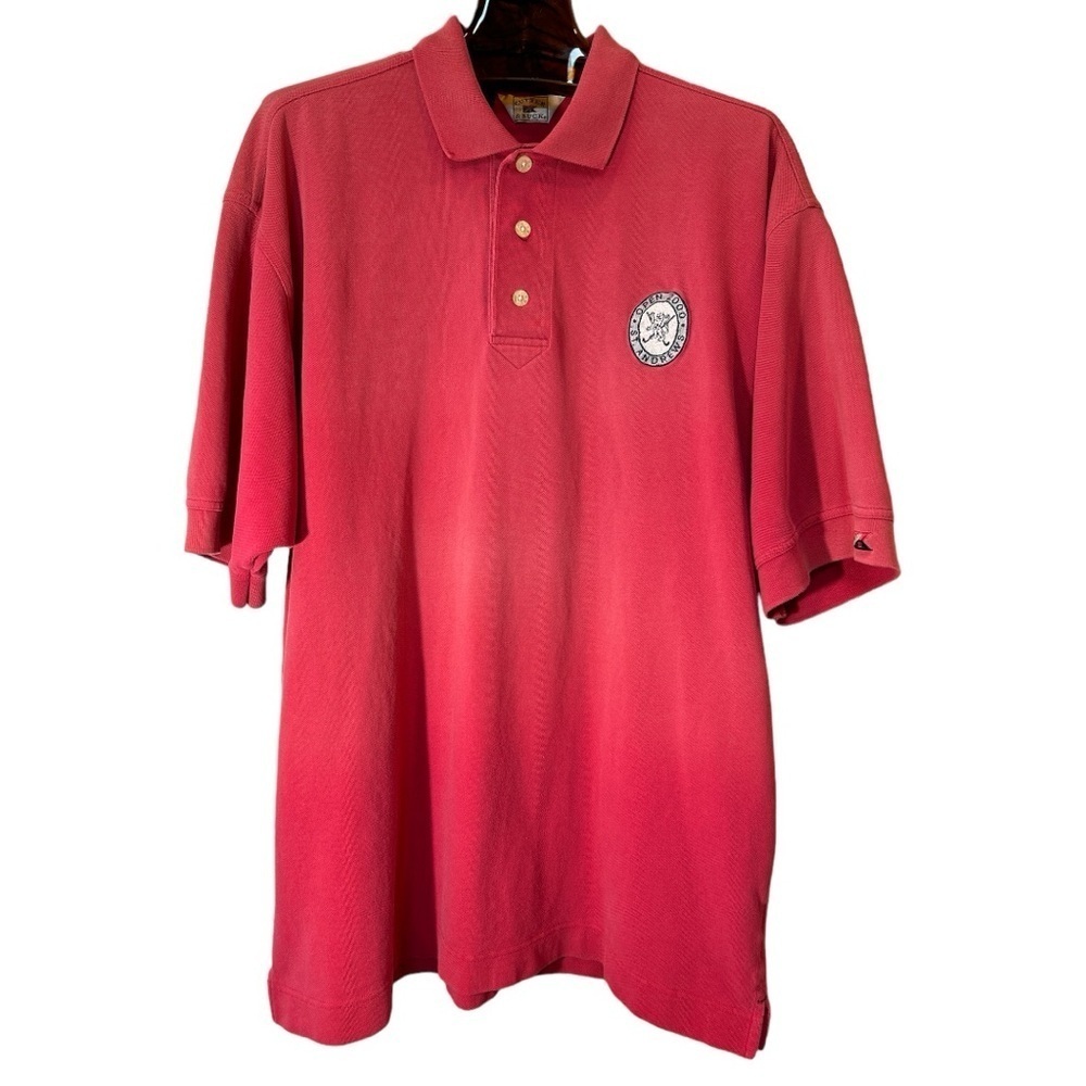 Vintage Cutter & Buck St. Andrews Open 2000 Golf Polo Shirt Red Size XL